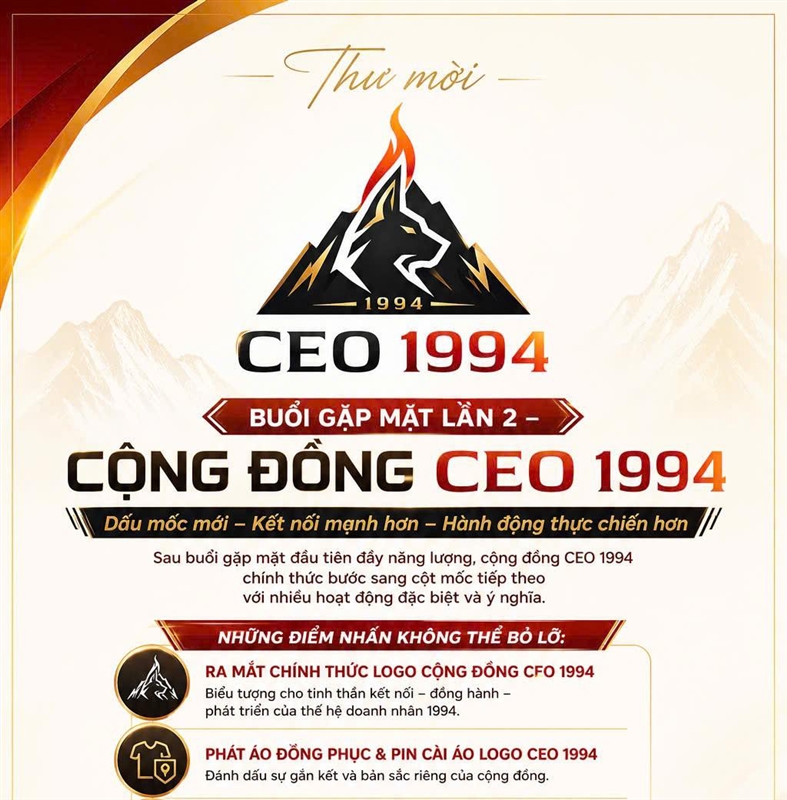 Buổi gặp mặt lần 2 - Cộng đồng CEO 1994